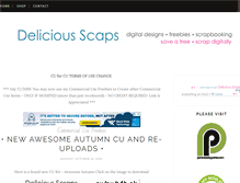 Tablet Screenshot of deliciousscraps.com
